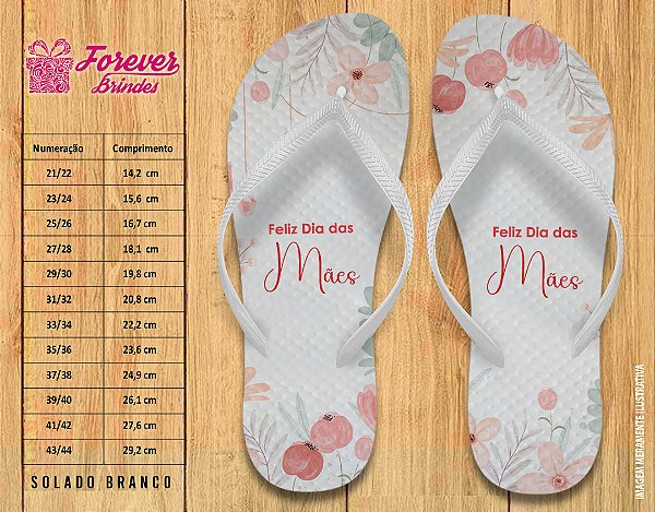 Chinelo Personalizado Dia das Mães