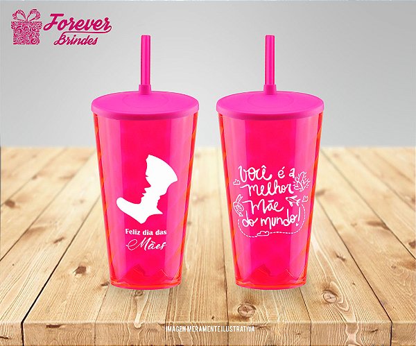 Copo Twister Personalizado Dia das Mães