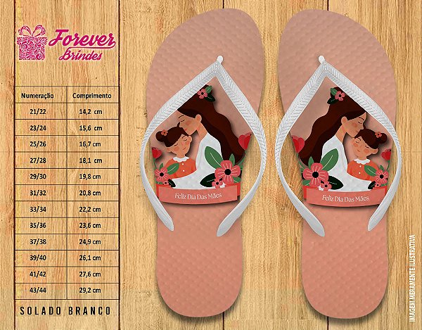 Chinelo Personalizado Dia das Mães