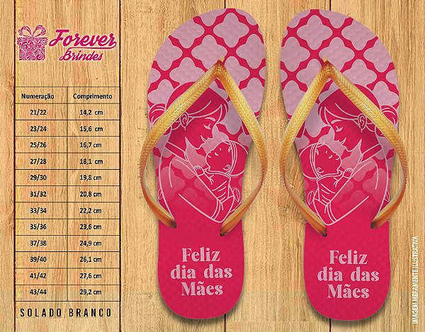 Chinelo Personalizado Dia das Mães