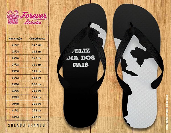Chinelo Personalizado Dia dos Pais