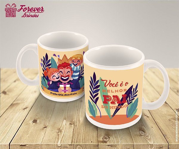 Caneca de Porcelana Personalizada Dia dos Pais