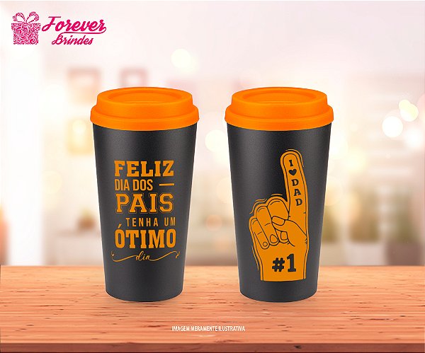 Copo Ecológico Café Personalizado Dia dos Pais