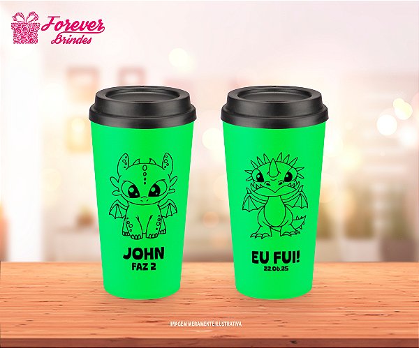 Copo Ecológico Café Personalizado COMO TREINAR SEU DRAGÃO