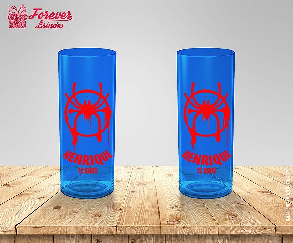 Copo Long Drink Homem Aranha