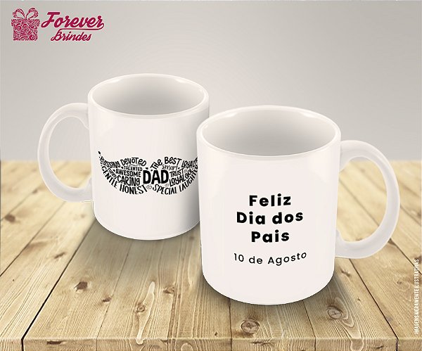 Caneca de Porcelana Personalizada Dia dos Pais