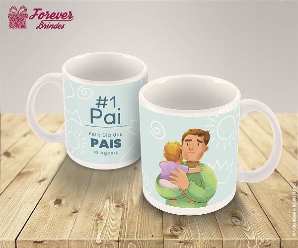 Caneca de Porcelana Personalizada Dia dos Pais