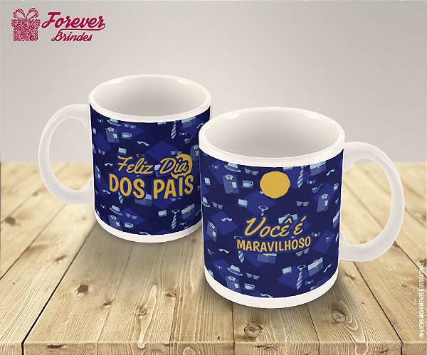 Caneca de Porcelana Personalizada Dia dos Pais