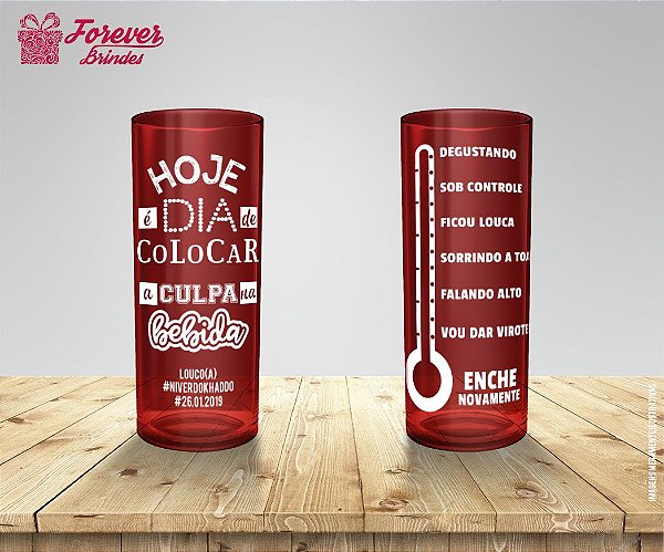 Copo Long Drink Aniversário