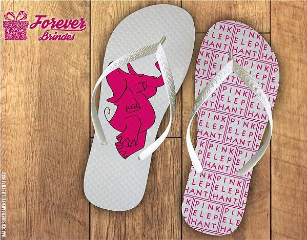 Chinelo Personalizado Pink Elephant