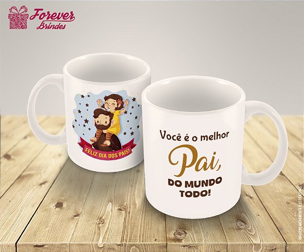 Caneca de Porcelana Personalizada Dia dos Pais
