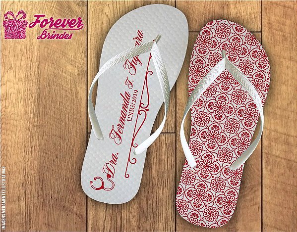 Chinelo Personalizado Formatura De Medicina Estampado