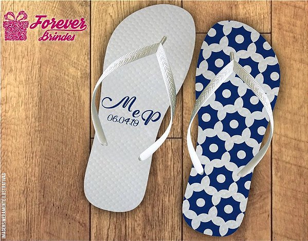 Chinelo Personalizado Casamento