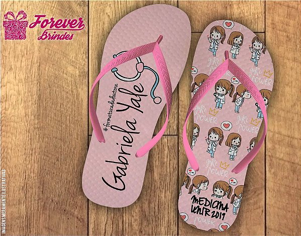 Chinelo Personalizado Formatura Medicina