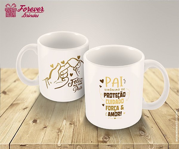 Caneca de Porcelana Personalizada Dia dos Pais