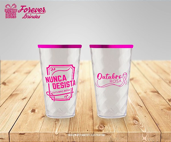 COPO TWISTER COM BORDA OUTUBRO ROSA