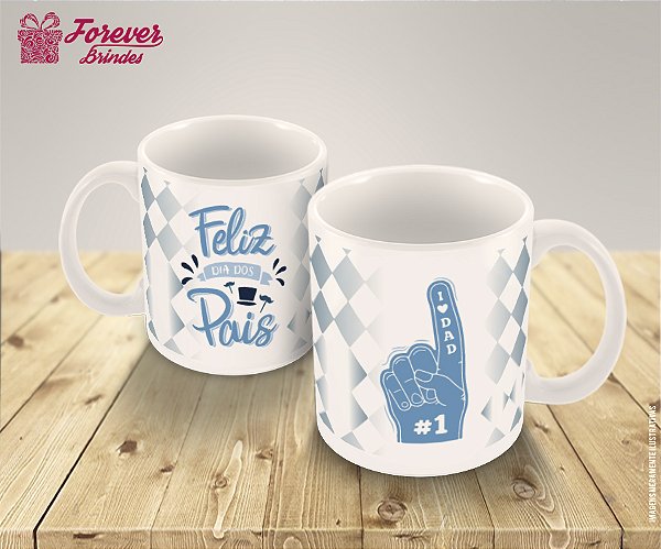 Caneca de Porcelana Personalizada Dia dos Pais