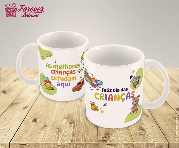 Caneca de Porcelana Personalizada Dia das Crianças