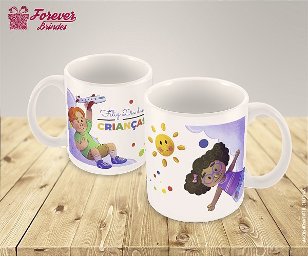 Caneca de Porcelana Personalizada Dia das Crianças
