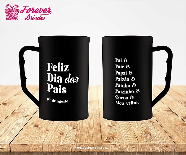Caneca de Chopp Fosca E DEGRADE PERSONALIZADO DIA DOS PAIS
