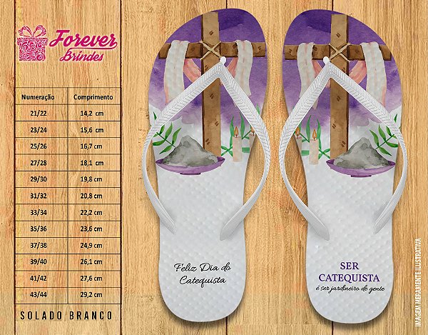 Chinelo Personalizado Dia da catequista