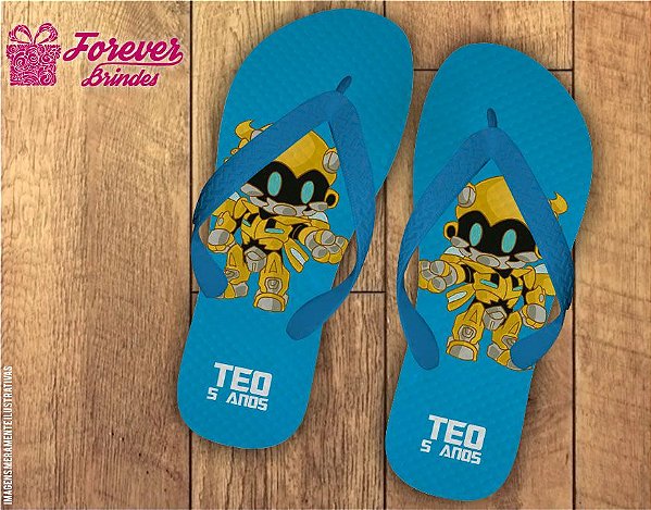 Chinelo Personalizado Do Transformers