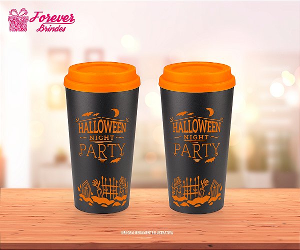 Copo Ecológico Café Personalizado Halloween