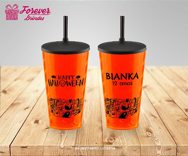 Copo Twister Personalizado Aniversário Halloween