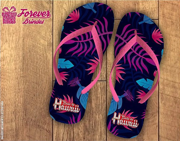 Chinelo Personalizado de Festa Luau