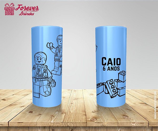 Copo Long Drink Personalizado Lego