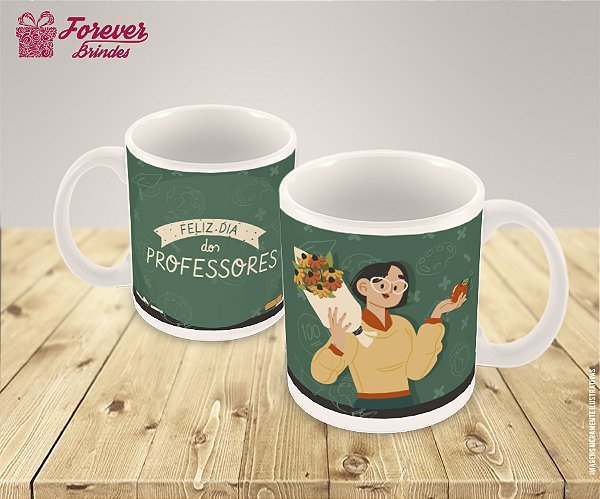Caneca de Porcelana Personalizada Dia dos Professores