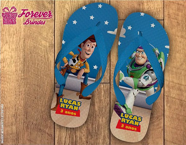 Chinelo Personalizado Do Toy Story