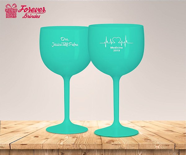 Taça Gin Personalizada De Medicina Tiffany Blue