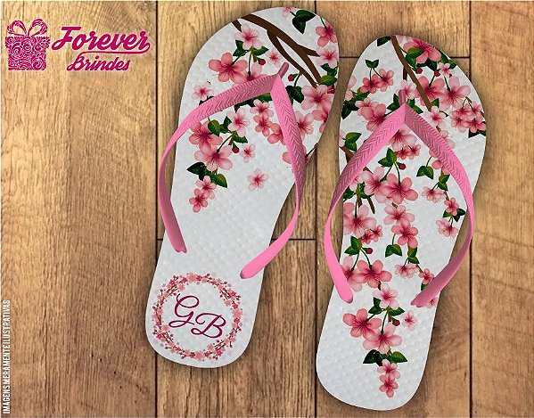 Chinelo De Casamento Com Flores