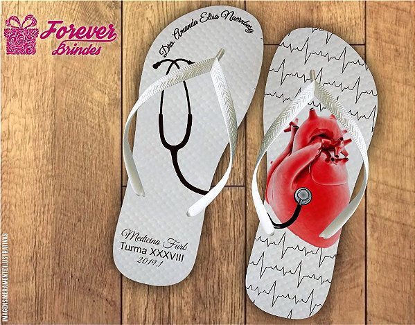 Chinelo Personalizado de Medicina