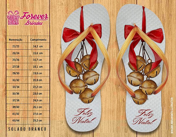 Chinelo Personalizado natal