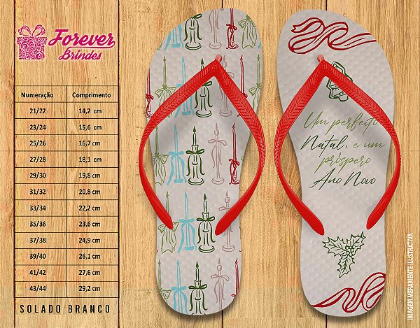 Chinelo Personalizado natal