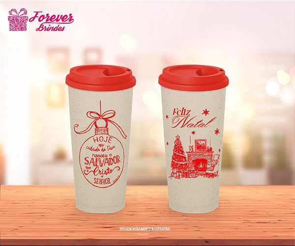 Copo Ecológico Café Personalizado NATAL