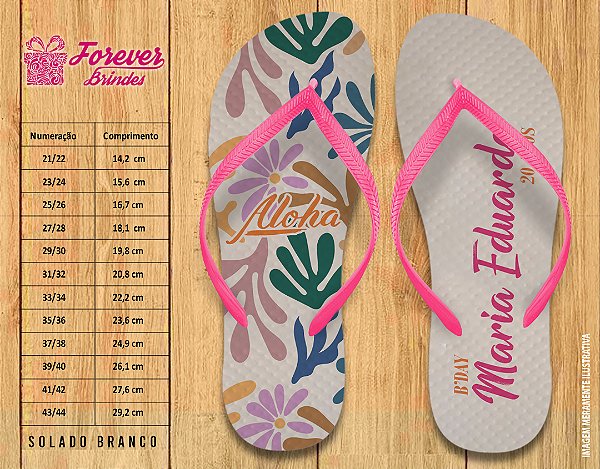 Chinelo Personalizado ANIVERSÁRIO POOL PARTY