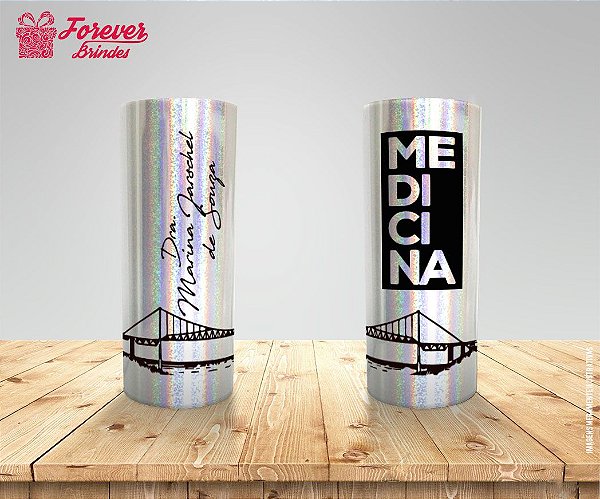 Copo Long Drink Holográfico De Medicina