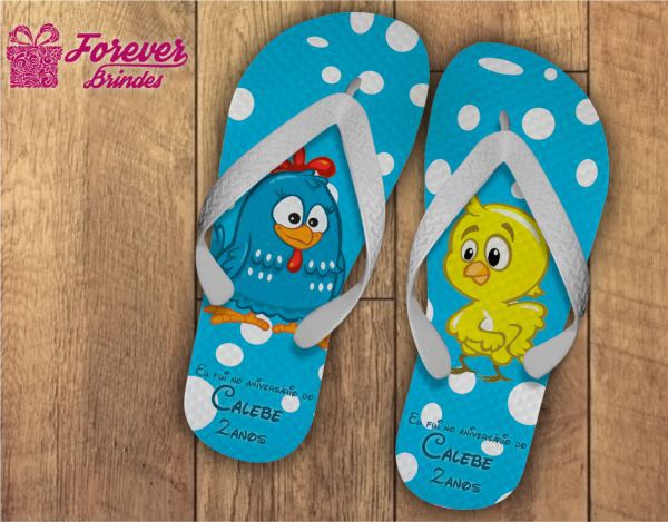 Chinelo Personalizado Da Galinha Pintadinha