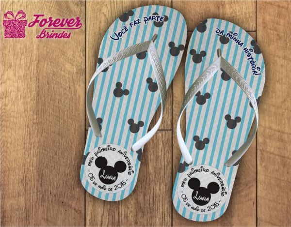 Chinelo Personalizado Do Mickey