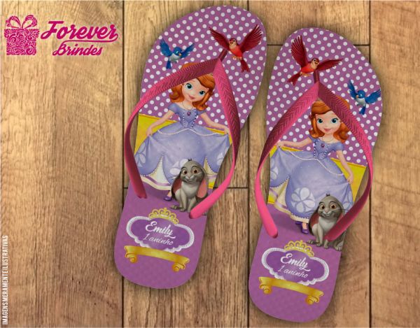 Chinelo Personalizado Da Princesa Sofia