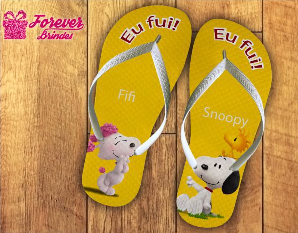 Chinelo Infantil Do Snoopy