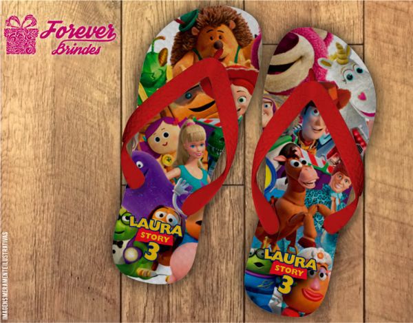 Chinelo Personalizado Do Toy Story