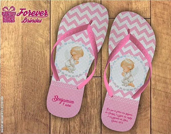 Chinelo Personalizado De 1 Ano