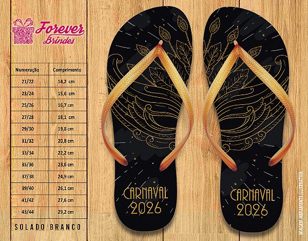 Chinelo Personalizado Carnaval