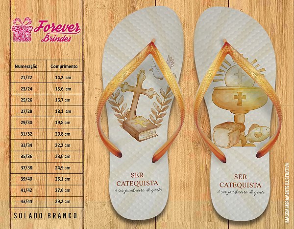 Chinelo Personalizado Catequista