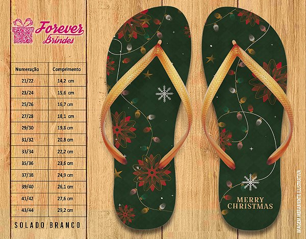 Chinelo Personalizado Natal