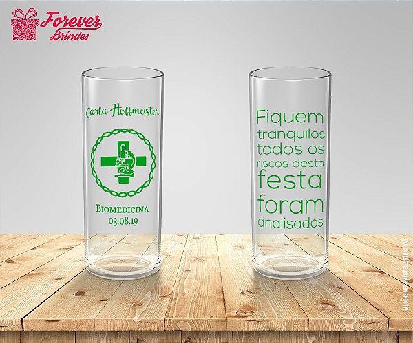 Copo Long Drink Personalizado De Biomedicina